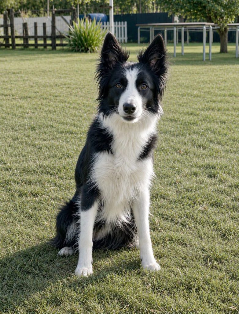 yoga hembra border collie pastoreo